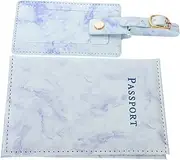 [FRCOLOR] Leather Passport Holder Pu Leather Passport Holder Wallet Travel Accessories Luggage Tags