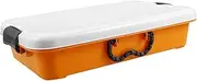 Yardwe Handheld Montessori Sand Tray Storage Box with Lid Portable Plastic Organizer for Outdoor Play Craft Supplies Sandbox Accessories Minimalist Design