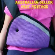 PURPLE CHILD CAR SEAT SEATBELT SAFETY COVER HARNESS TODDLER STRAP CLIP PRAM COT