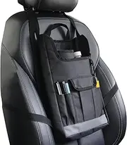 Back Seat Organizer,Back Seat Storage Organizer Car Accessories - Tablet Holder Storage Pockets with Adjustable Strap, Waterproof Kick Mat Vehicle Accessories