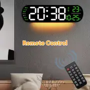 Digital LED Large Display Wall Desk Alarm Clock With Calendar Temperature Dates