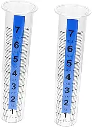 GANAZONO 2pcs Rain Gauge Scale Plastic Measuring Cups Rain Measuring Tube for Outdoor Use