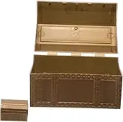 WESIEVYA Box Pirate Treasure Chest Box Vintage Style Plastic Organizer for Classroom Decorations Party Favors Imaginative Play Spacious Storage for Childrens and Treasures