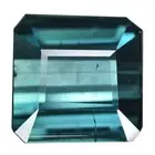 4.66 Ct. Emerald Cut Vvs Dark Indicolite Blue Tourmaline WITH GLC CERTIFY