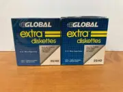 Global Extra 3.5" Floppy Disks Diskettes 2- 10 Pks + Extra (22 total) Dbl Sided