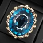 Santa Maria Blue Aquamarine 41.50Ct 925 Sterling Silver Handmade Rings Size 7.75