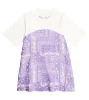 [Palm Angels Kids] Palm Angels Kids Astro Paisley cotton dress Y 12 purple