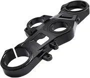 CNC Front Fork Bridge Upper Triple Top Clamp Accessories Compatible with CBR1000RR CBR 1000 RR 2008-2019(Black)