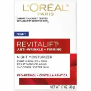 LOreal RevitaLift Anti-Wrinkle & Firming Night Cream Moisturizer 1.7 oz 3 Pack