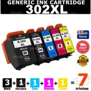 7x Generic 302 302XL Ink Cartridge For Epson Expression XP-6000 XP-6100 XP6000