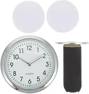 1Set Car Clock Adhesive Auto Clock for Dashboard Luminous Display Accurate Movement Decorative Vehicle Accessory for Car Interior and Nighttime Visibility