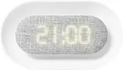 Liquid Ears Glow Night Light Alarm Clock | Touch Control | Textured Digital Face | USB-C Rechargeable | Triple Alarm