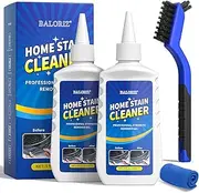 Home Remover Gel, 2 Pack Washing Machine Cleaner Stain Remover Gel for Front Loader Washing Machine Seal with Brush and Towel for Bathroom Cleaner Shower Kitchen Refrigerator Strips Wall Tile Grout