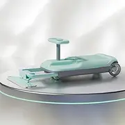Kids Go Kart,Ride On Mop Floor Cleaner Go Carts,with Gradient Light, Drift Kart Car with Storage,5-Speed Adjustabl,Detachable Mop(Color:Light Green)