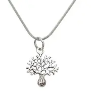 925 Silver Sterling Tree Of Life Pendant Karma Success Victory Necklace gift Box