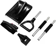 Mipcase 1 Set Detachable Car Snow Removal Tool Set Ergonomic Snow Brush Ice Scraper Telescopic Winter Car Cleaning Equipment Durable Flexible Design