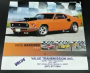 ROAD WARRIORS CARS 2020 CALENDAR; Value Transmission, Promotional, NEW