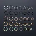 Steel Hinged Segment Open Ear Helix Tragus Nose Hoop Piercing Septum Lip Ring