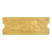 The Polar Express 24k Gold Plated Train Ticket