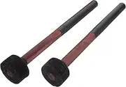 JOINPAYA 1 Pair Professional Bass Drum Mallet Non Slip Drumstick for Marching Band Durable Percussion Accessory Ergonomic Grip Weight Balance Replacement Drumsticks