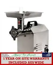 FED COMMERCIAL 80KG/HR ELECTRIC MEAT MINCER STAINLESS STEEL BENCH GRINDER TC 8