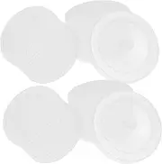 Baluue 2pcs Grinding Head Cleaning Box Liquid Powder Dappen Cup Nail Care Evil Eye Ashtray Brush Pen Manicure Tool Cleaner Case Nail Art Tools Cleaner Tray Manicure Tool Cup White