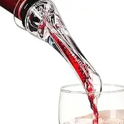 Wine Aerator Pourer, Premium Elegant Wine Aerating No Drip Pourer and Decanter Spout with Gift Box, for Wine Breathing and Tasting, Aerating and Decanting Wine Instantly
