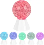 REDIGPLE LED Spherical Color Changing Globe Lamp with (Silver Fragments)