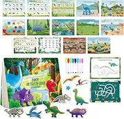 Amagogo Dinosaur Busy Book Sensory Baby Book Preschool Toy Learning Activity, Educational for Kids, Toddlers 3-5 Years Birthday Party
