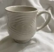 Temp-tations Woodland White Ceramic Coffee Soup Mug Cup -16 oz- NEW