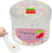 Clear Crystal Kit, Soft Jelly Clay Non-Sticky Premade, Crunchy Bubble Set, Putty