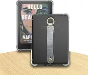 Jarttarn Hand-held Clear Case Compatible with Kindle Paperwhite (12th Generation) 7 inch 2024, [Reinforced Corners] Lightweight, Scratch-Proof Portable Buckle Silicone Cover with Hand Strap
