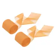 2 Rolls Chiffon Ribbon, 1-1/2 Inch x 5.5 Yard Silk Satin Ribbon, Yellow