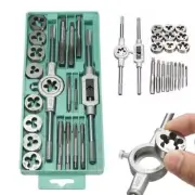 20pcs Car Tap Die Screw Thread Metric Taps Wrench Screw Threading Hand Tool Set
