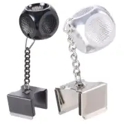 Dices Shape Billiard Pool Cue Tip Pricker 2 in 1 Billiard Chalk Box Holder