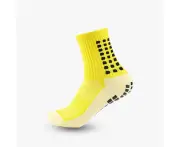 Men's Sport Socks Anti Slip Football Cotton Socks - Yellow