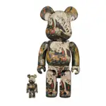 BLS • BE@RBRICK 400%+100% 歌川國芳 相馬の古内裏 日本 浮世繪 百鬼夜行 骷髏頭 庫柏力克熊