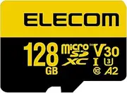 Elecom Micro SD Card 128GB MicroSDXC Heavy Duty Video Speed Class V30 Compatible UHS-I U3 MF-HMS128GU13V3