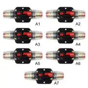 Car Circuit Breaker Audio Resettable Fuse Adapter DC Truck Kits 20-150A 24V