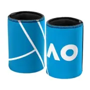 Australian Open Tennis Logo and Court Stubby Holder Can Cooler