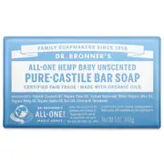 Dr Bronner's Pure-Castile Bar Soap Baby Unscented Mild | Flora & Fauna AU