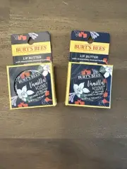 BURT'S BEES Set of 2Natural Vanilla & Clove Lip Butter with Shea & Cocoa Butter