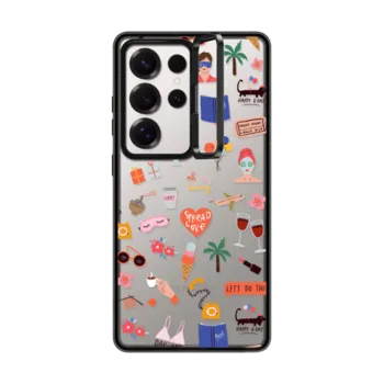 Galaxy S25 Ultra Impact Ring Stand Case Mix&Match pattern