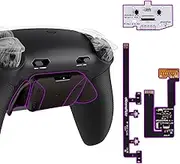 eXtremeRate RISE4 Plus MAX RMB Back Paddles Kit with Clicky Trigger Stops & Rubberized Grip for PS5 Controller BDM-030 040 050, Remappable Real Metal Back Buttons Kit for PS5 Controller – Black
