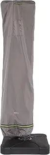Duck Covers Soteria Waterproof 101 Inch Patio Offset Umbrella Cover with Integrated Installation Pole