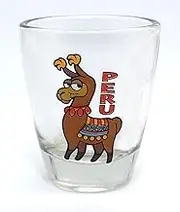 Peru Lama Shot Glass, Glassware