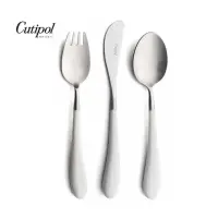 在飛比找momo購物網優惠-【Cutipol】白柄不銹鋼餐具三件組 刀叉匙(Alice系
