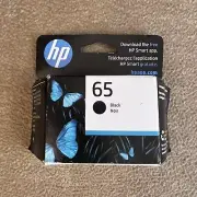 Genuine HP 65 Black Ink Cartridge - Sealed New