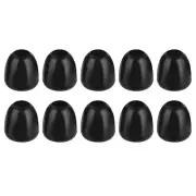 20Pcs Plastic Bell End Stoppers, Cord End Lock Rope Fastener, Black