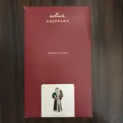 Hallmark Keepsake Christmas Ornament 2021, Sprightly Santa, Blown Glass